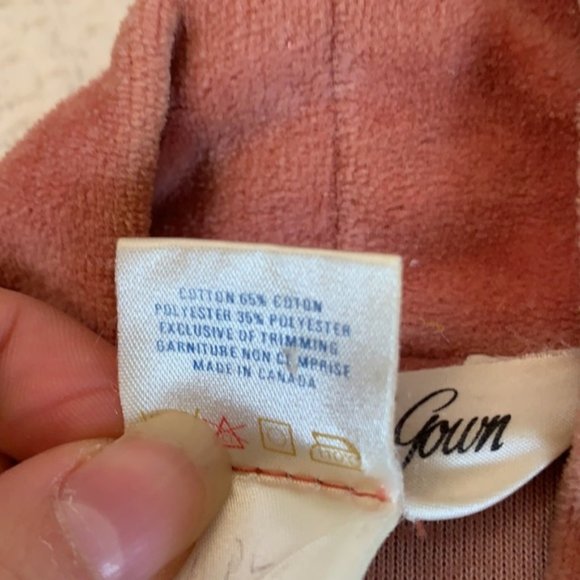 Vintage pink dressing gown robe - Picture 4 of 5